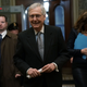 Senate Majority Leader Sen. Mitch McConnell (R-KY) returns to the U.S. Capitol from a meeting at the White House January 9, 2019 in Washington, DC. President Trump walked out of a meeting with congressional leaders at the White House negotiating border security funding and government shutdown, calling it “a total waste of time.”